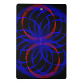 Double Blueberry Color Geometric Mini Clipboard ミニクリップボード (裏面)