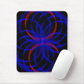 Double Blueberry Color Geometric Mouse Pad マウスパッド (マウス)