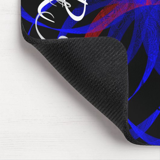 Double Blueberry Color Geometric Mouse Pad マウスパッド (コーナー)