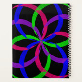 Double Blueberry Color Geometric Spiral Planner プランナー手帳 (裏面)