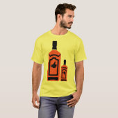 double bouteille whisky alcool aime 1110 tシャツ (正面フル)