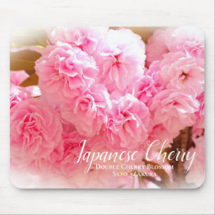 Double Cherry Blossom: Sato-zakura マウスパッド