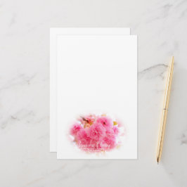 Double Cherry Blossom: Sato-zakura 便箋