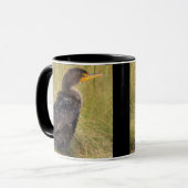 Double-crested Cormorant Bird Mug マグカップ (正面左)