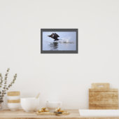Double-crested Cormorant Bird Poster ポスター (キッチン)