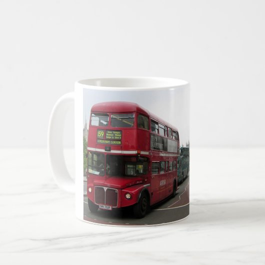Double-decker Bus London コーヒーマグカップ (正面左)