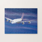 Double Decker Commercial Airplane ジグソーパズル (横)