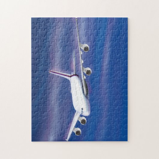 Double Decker Commercial Airplane ジグソーパズル (縦)