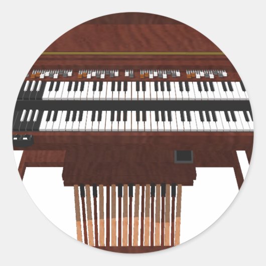 Double Decker Organ: 3Dモデル: ラウンドシール (正面)