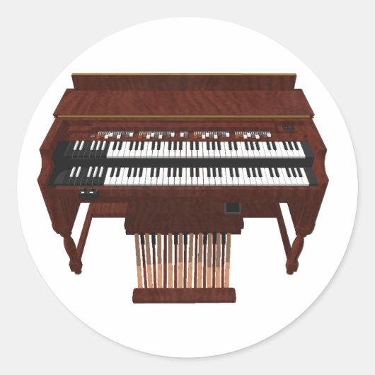 Double Decker Organ: 3Dモデル： ラウンドシール (正面)