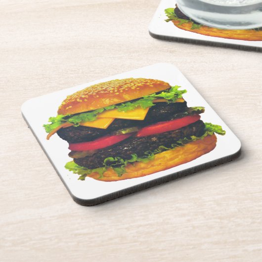 Double Deluxe Hamburger with Cheese コースター (左側)