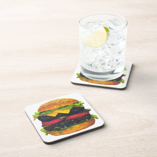 Double Deluxe Hamburger with Cheese コースター (右側)