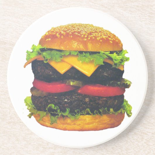 Double Deluxe Hamburger with Cheese コースター (正面)