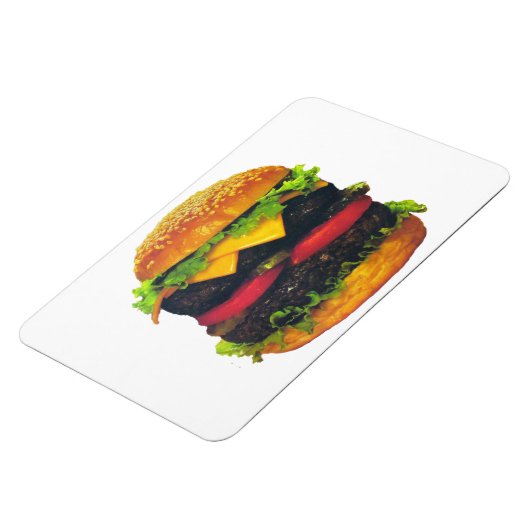 Double Deluxe Hamburger with Cheese マグネット (左側)