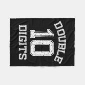 Double Digits 10th Birthday 10 Year Old  フリースブランケット (正面(横))