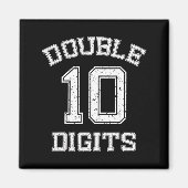Double Digits 10th Birthday 10 Year Old  マグネット (正面)