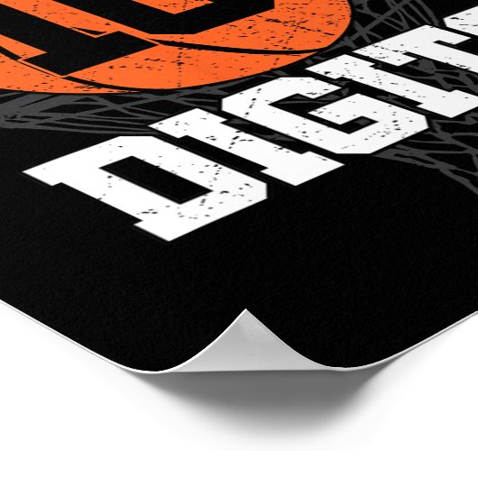 Double Digits Birthday Decorations Boy 10th Bysket ポスター (角)