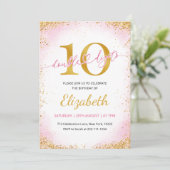 Double Digits Girl 10th Birthday  招待状 (スタンド正面)