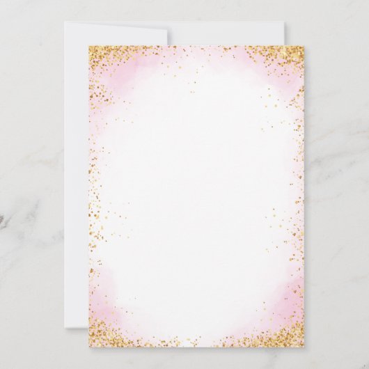 Double Digits Girl 10th Birthday  招待状 (裏面)