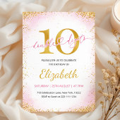 Double Digits Girl 10th Birthday  招待状