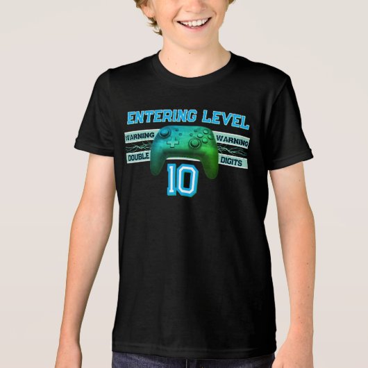 Double digits! Perfect Ten Year old Birthday トライブレンドTシャツ (正面)