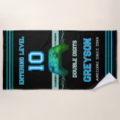 Double digits! Perfect Ten Year old Birthday  ビーチタオル (正面)