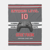 Double digits! Perfect Ten Year old Birthday  Flee フリースブランケット (正面)