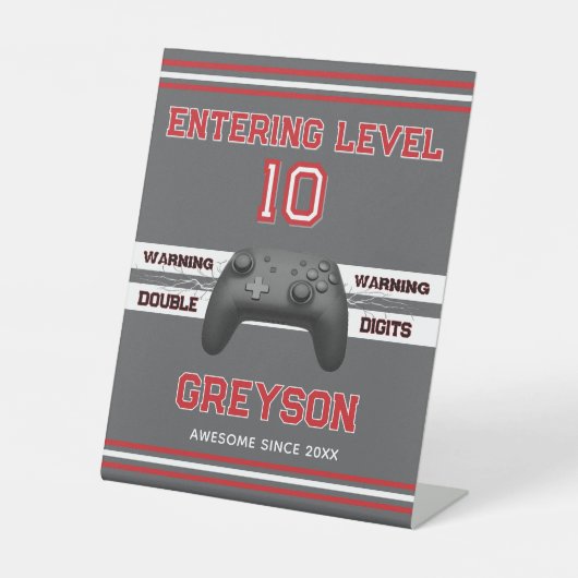 Double digits! Perfect Ten Year old Birthday Pede 台座サイン (正面)