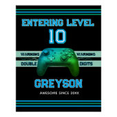 Double digits! Ten Year old's Birthday  ポスター (正面)