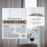Double Doors, Window & Door Fitter Company チラシ<br><div class="desc">Double Doors,  Window & Door Fitter Company Advertising Flyer by The Business Card Store.</div>