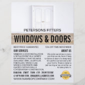 Double Doors, Window & Door Fitter Company チラシ (正面)