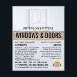 Double Doors, Window & Door Fitter Company チラシ<br><div class="desc">Double Doors,  Window & Door Fitter Company Advertising Flyer by The Business Card Store.</div>