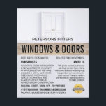Double Doors, Window & Door Fitter Company チラシ<br><div class="desc">Double Doors,  Window & Door Fitter Company Advertising Flyer by The Business Card Store.</div>