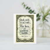 "Double Double Toil and Trouble" Shakespeare ポストカード (スタンド正面)