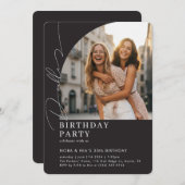 Double Dual Joint Celebration Photo Birthday Party 招待状 (正面/裏面)