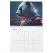 Double Exposure Art 2026  Unique Surreal Photo カレンダー (2月 2026)