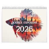 Double Exposure Art 2026 Unique Surreal Photo カレンダー (カバー)