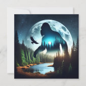 Double Exposure Bigfoot, Eagle and Full Moon (正面)