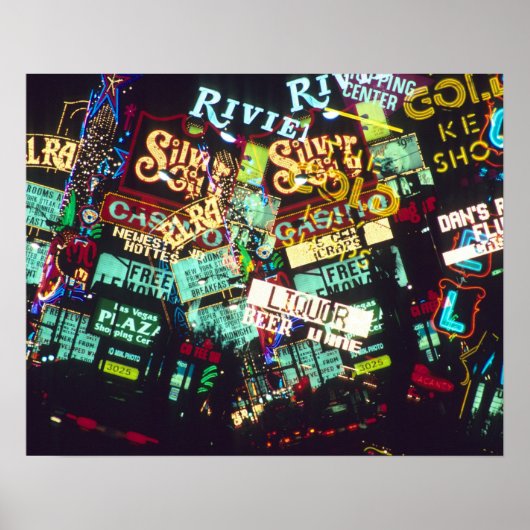 Double exposure, casino signs, Las Vegas, ポスター (正面)