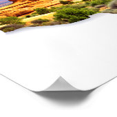 Double Exposure USAマップamd Grand Canyon Poster ポスター (角)