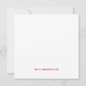 Double happiness Chinese American save the date In 招待状 (裏面)