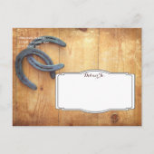 Double Horseshoe日付素朴はがきを保存 案内ポストカード (裏面)