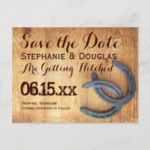 Double Horseshoe日付素朴はがきを保存 案内ポストカード (正面)