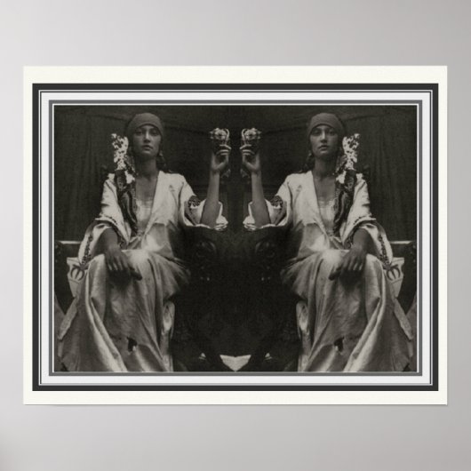 Double Image Alphonseミュシャポスター16 x 20 ポスター (正面)