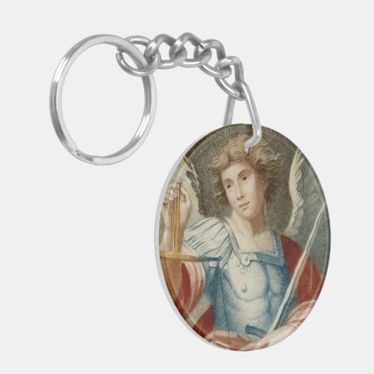 Double Image St. Michael the Archangel (M 010) キーホルダー (正面左)