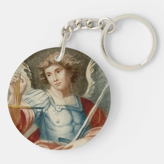 Double Image St. Michael the Archangel (M 010) キーホルダー (裏面)