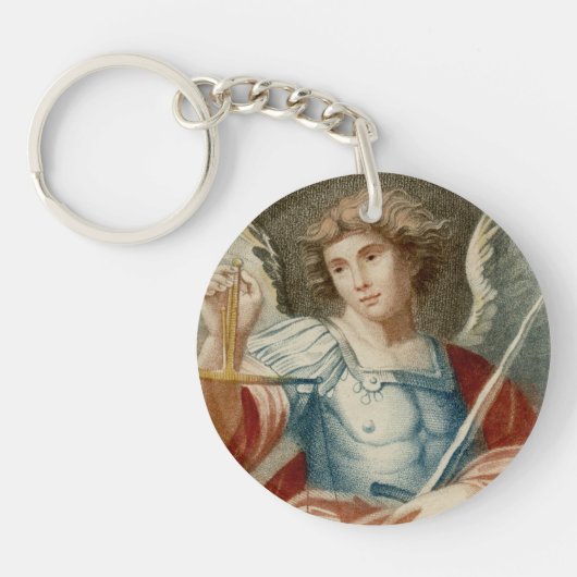 Double Image St. Michael the Archangel (M 010) キーホルダー (正面)