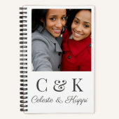 Double Initial Duo Keepsake Spiral Notebook ノートブック (正面)