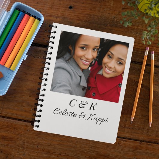 Double Initial Duo Keepsake Spiral Notebook ノートブック