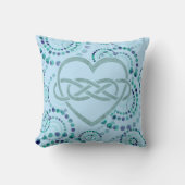 Double Lemniscate Heart - Seamless Dots Pattern 1 クッション (正面)